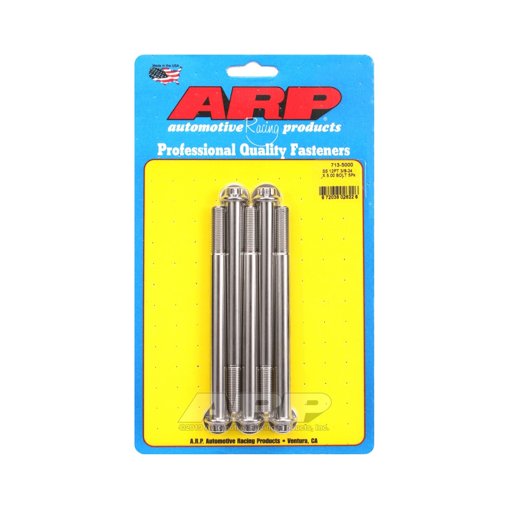 ARP Universal small head bolt 3/8-24 - Stainless steel 12 Pts x5 - ARP-713-5000 - 713-5000 - 3666618197722