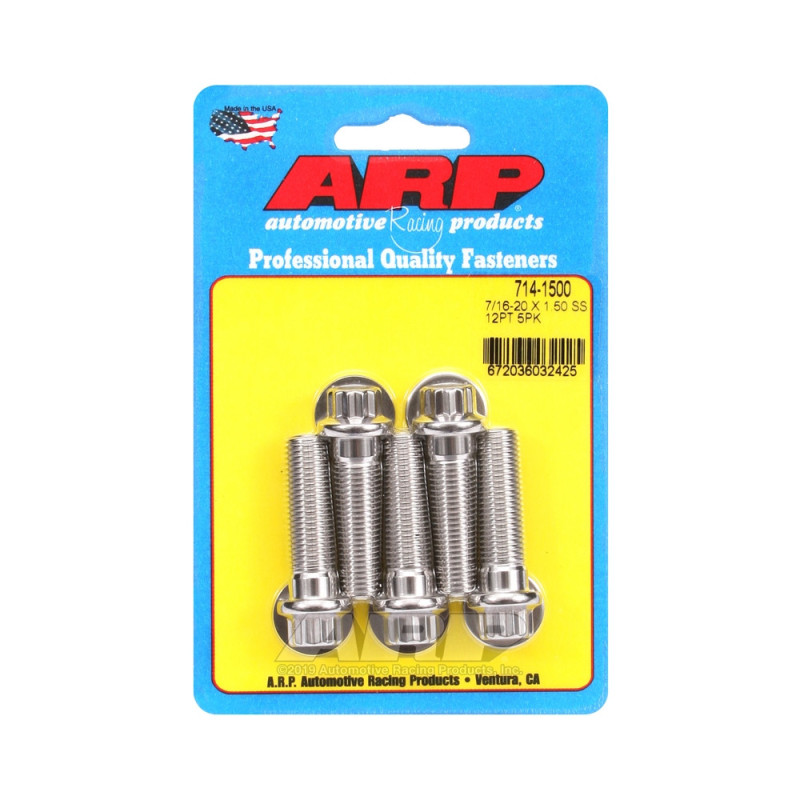 Bullone universale ARP 7/16-20 - Acciaio inox 12 pts x5 - ARP-714-1500 - 714-1500 - 3666618197753