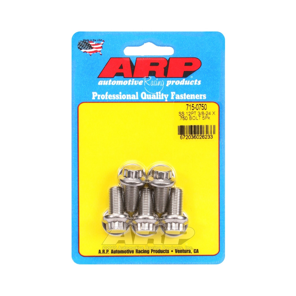 Universalschrauben ARP Kopf STD 3/8-24 - Edelstahl 12 Pts x5 - ARP-715-0750 - 715-0750 - 3666618197906