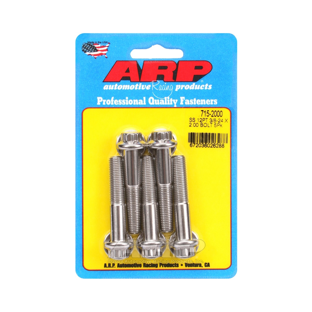Bullone di testa universale ARP STD 3/8-24 - Acciaio inox 12 pz. x5 - ARP-715-2000 - 715-2000 - 3666618197951