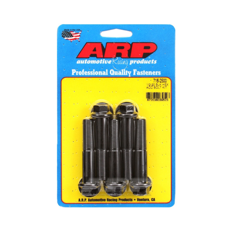 ARP Universal Bolt 1/2-20 - Black Oxyde Hex x5 - ARP-716-2500 - 716-2500 - 3666618198101