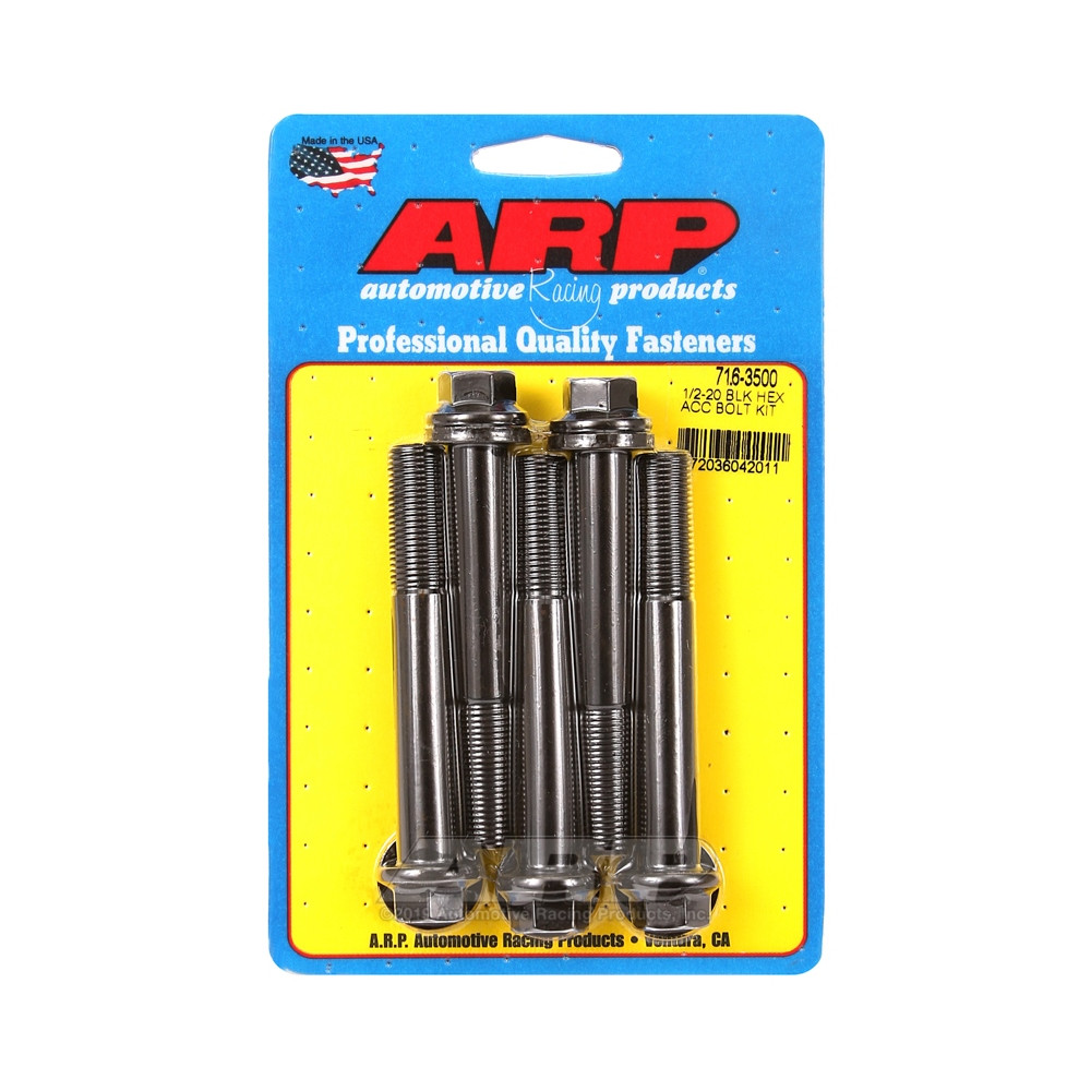 ARP Universal Bolt 1/2-20 - Black Oxyde Hex x5 - ARP-716-3500 - 716-3500 - 3666618198149