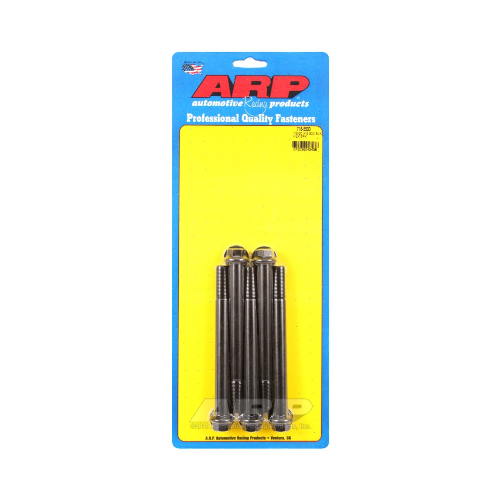 ARP Universal Bolt 1/2-20 - Black Oxyde Hex x5 - ARP-716-5500 - 716-5500 - 3666618198224