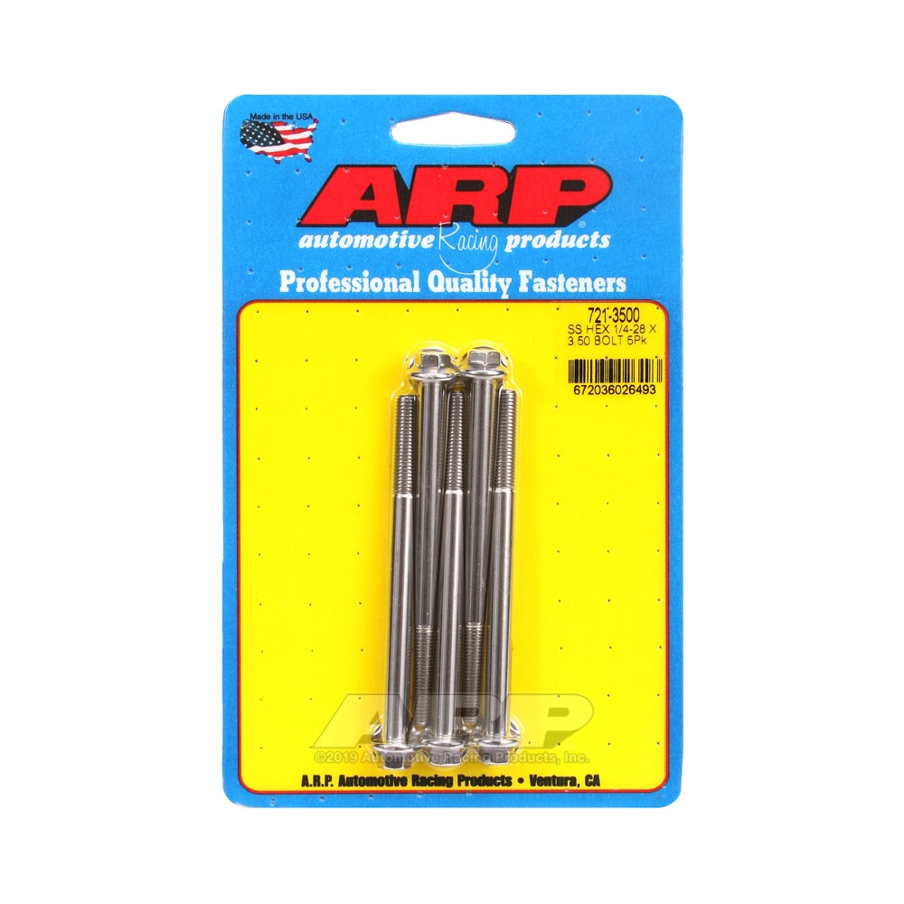 Universal Bolt ARP 1/4-28 - Stainless Hex x5 - ARP-721-3500 - 721-3500 - 3666618198392