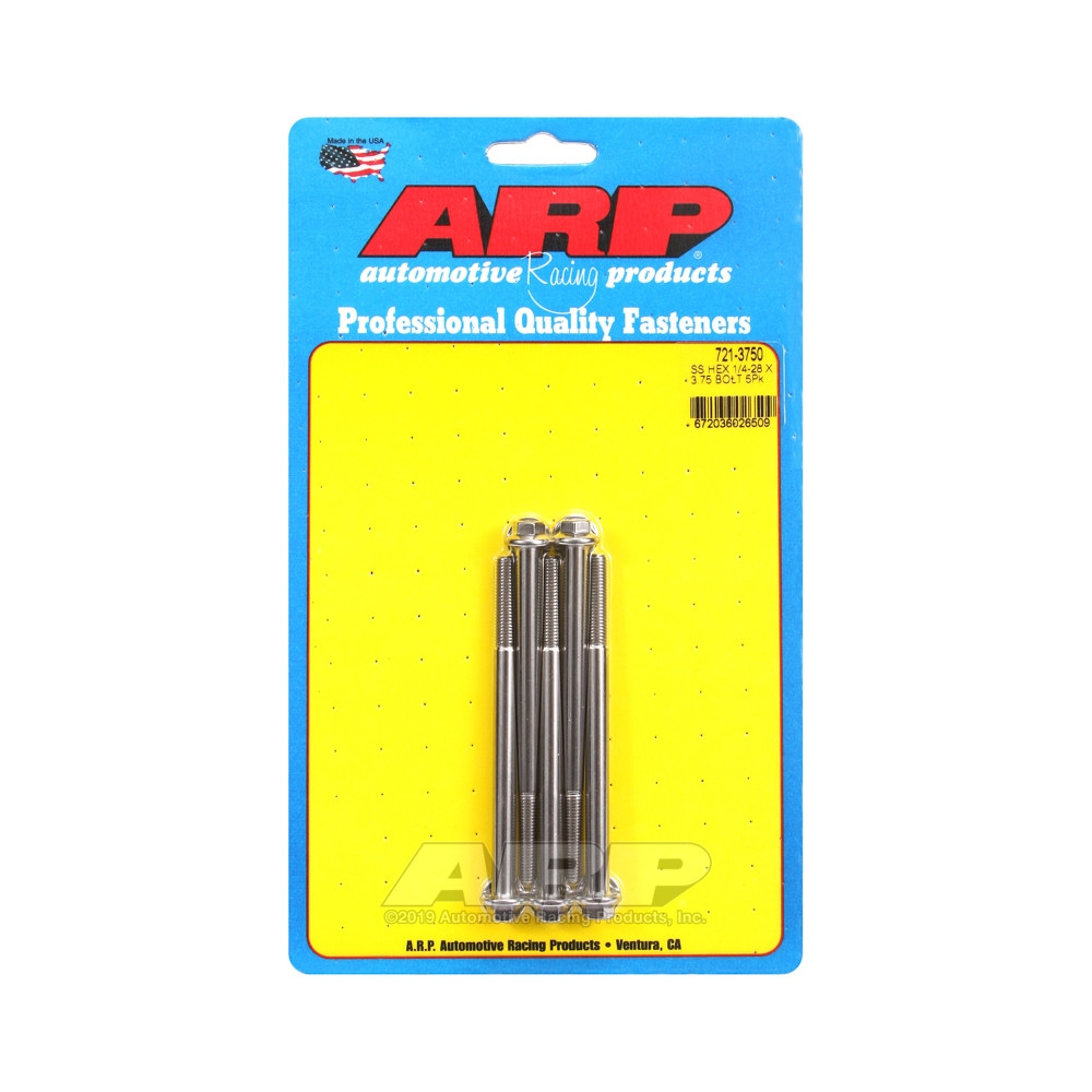 Bullone universale ARP 1/4-28 - Esagono inox x5 - ARP-721-3750 - 721-3750 - 3666618198408