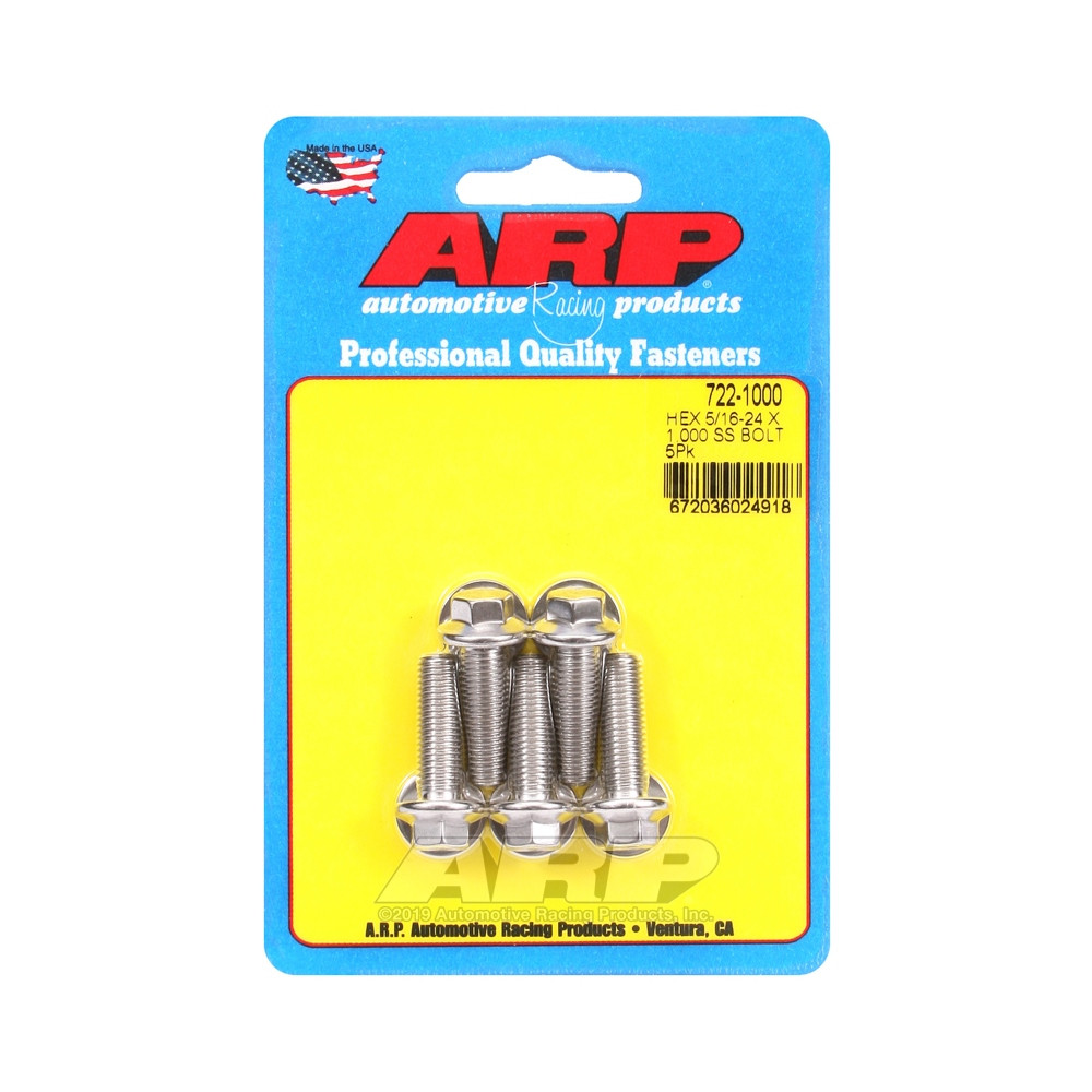 Bullone universale ARP 5/16-24 - Esagono inox x5 - ARP-722-1000 - 722-1000 - 3666618198460