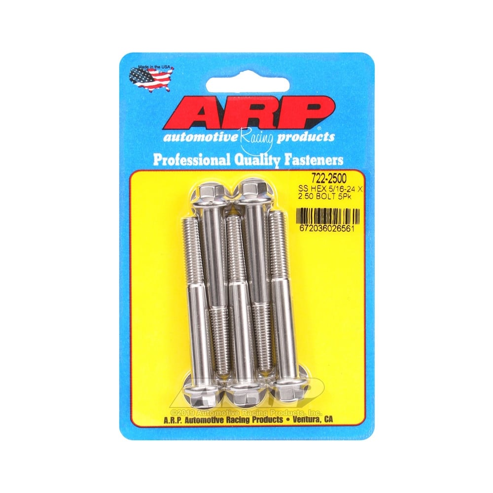 Boulonnerie universelle ARP 5/16-24 - Inox Hex x5 - ARP-722-2500 - 722-2500 - 3666618198521