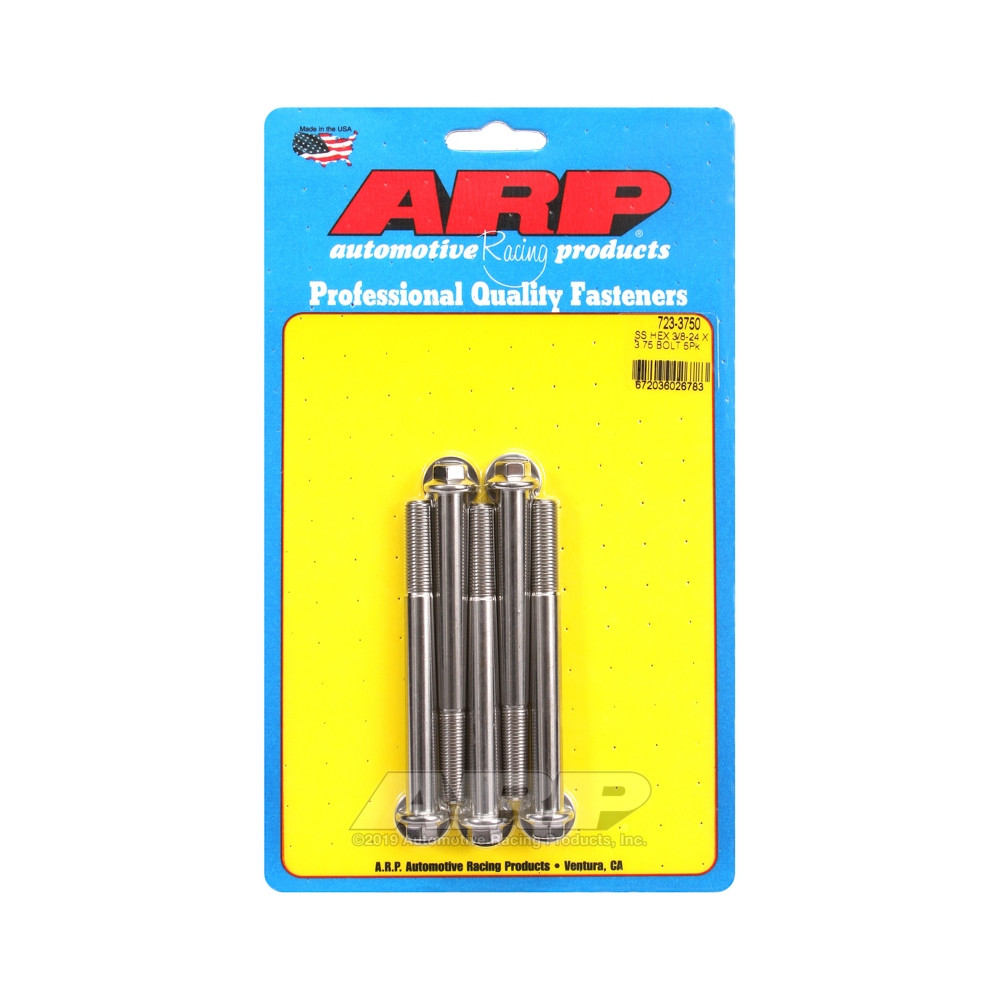 ARP Universal small head bolt 3/8-24 - Stainless Hex x5 - ARP-723-3750 - 723-3750 - 3666618198767