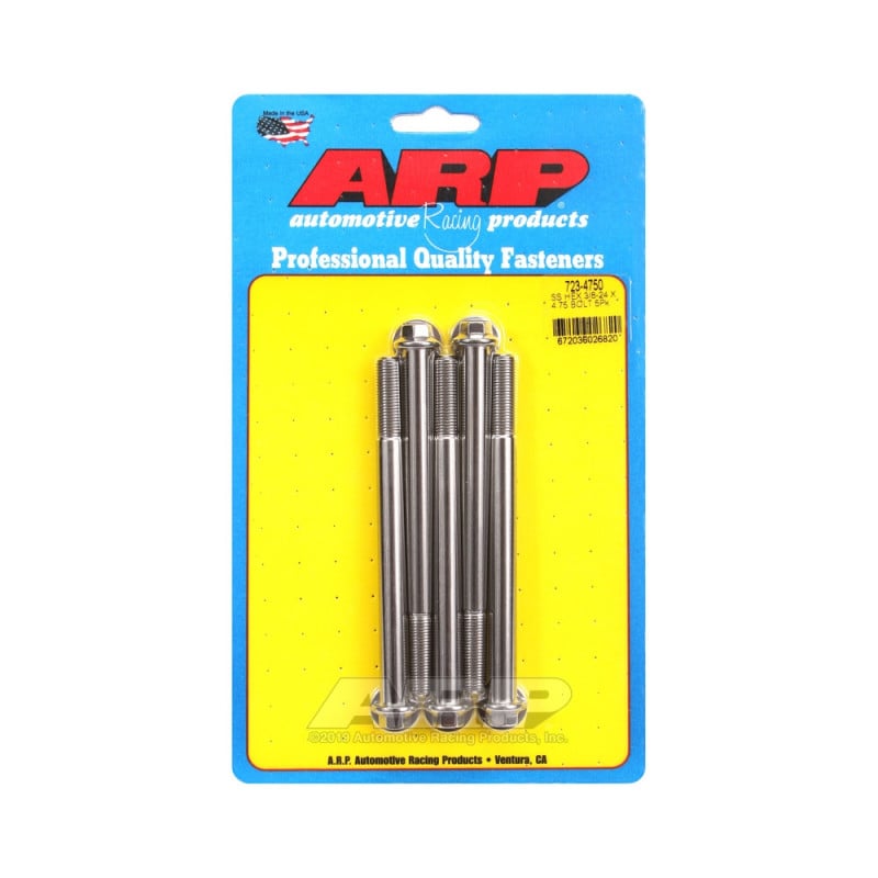 ARP Universal small head bolt 3/8-24 - Stainless Hex x5 - ARP-723-4750 - 723-4750 - 3666618198804