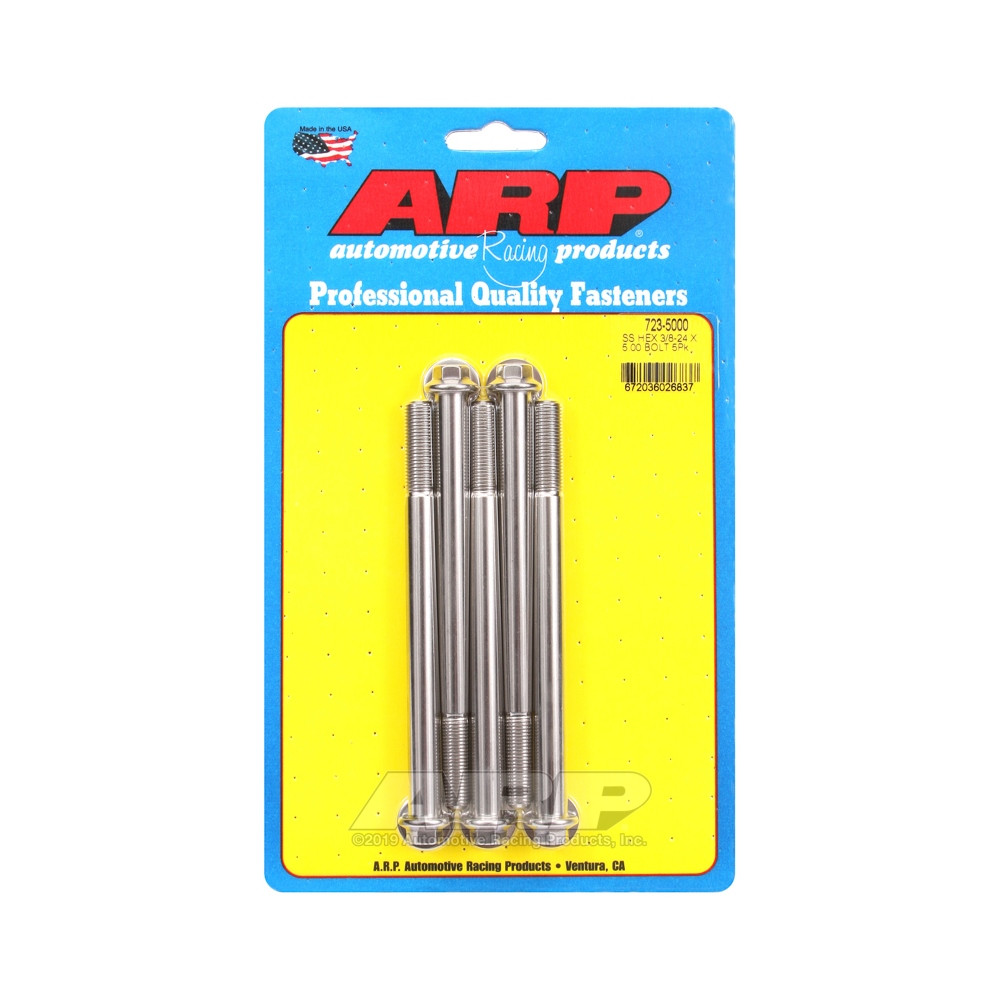 ARP Universal small head bolt 3/8-24 - Stainless Hex x5 - ARP-723-5000 - 723-5000 - 3666618198811