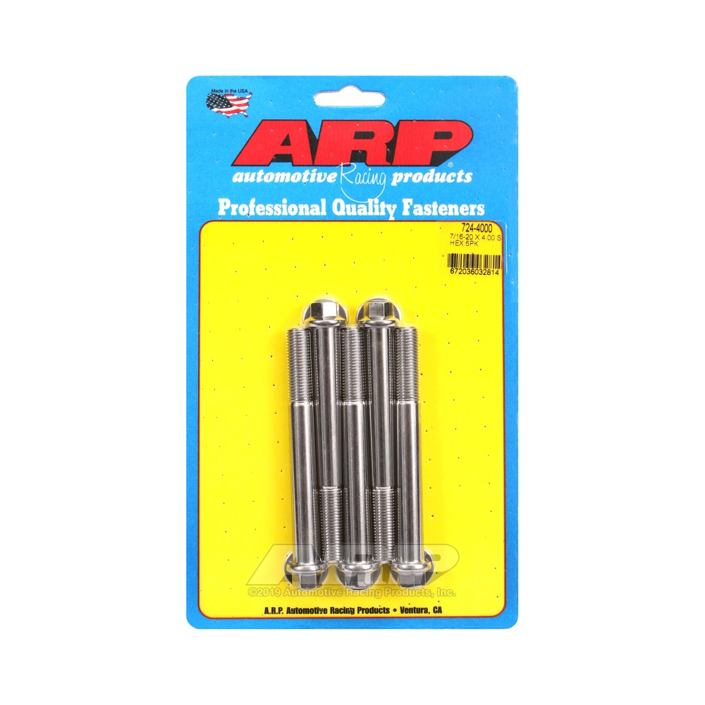 Bullone universale ARP 7/16-20 - Esagono inox x5 - ARP-724-4000 - 724-4000 - 3666618198941