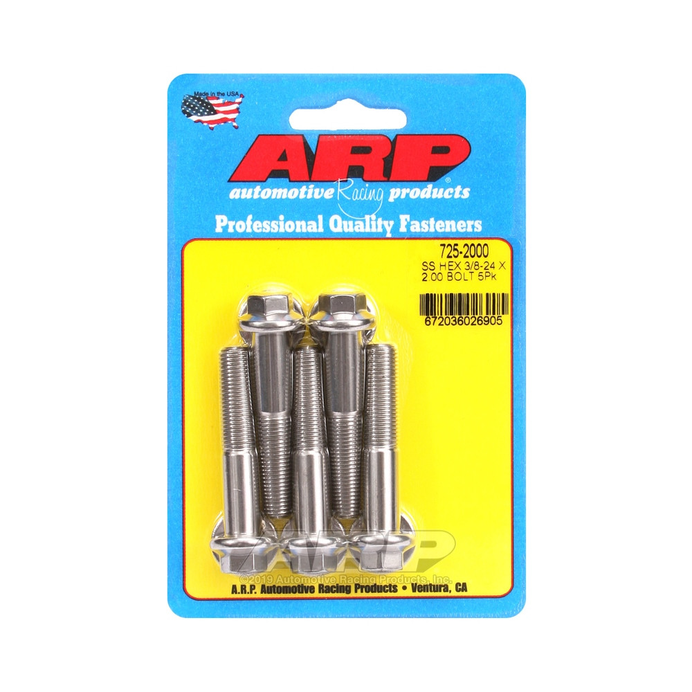 Universalschrauben ARP Kopf STD 3/8-24 - Inox Hex x5 - ARP-725-2000 - 725-2000 - 3666618199047