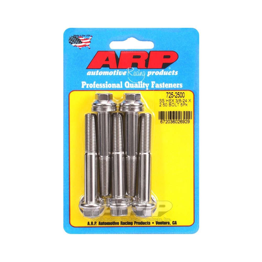 Universalschrauben ARP Kopf STD 3/8-24 - Inox Hex x5 - ARP-725-2500 - 725-2500 - 3666618199061