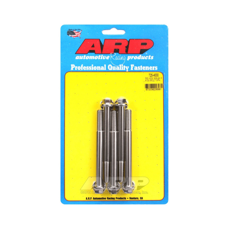Bullone universale ARP STD 3/8-24 - Esagonale inox x5 - ARP-725-4000 - 725-4000 - 3666618199122