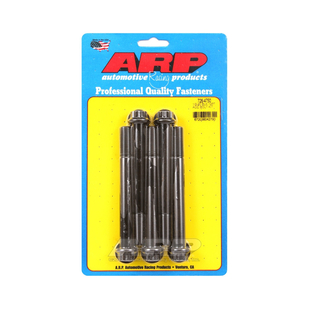 Universal Bolt ARP 1/2-20 - Black Oxyde 12 Pts x5 - ARP-726-4750 - 726-4750 - 3666618199283