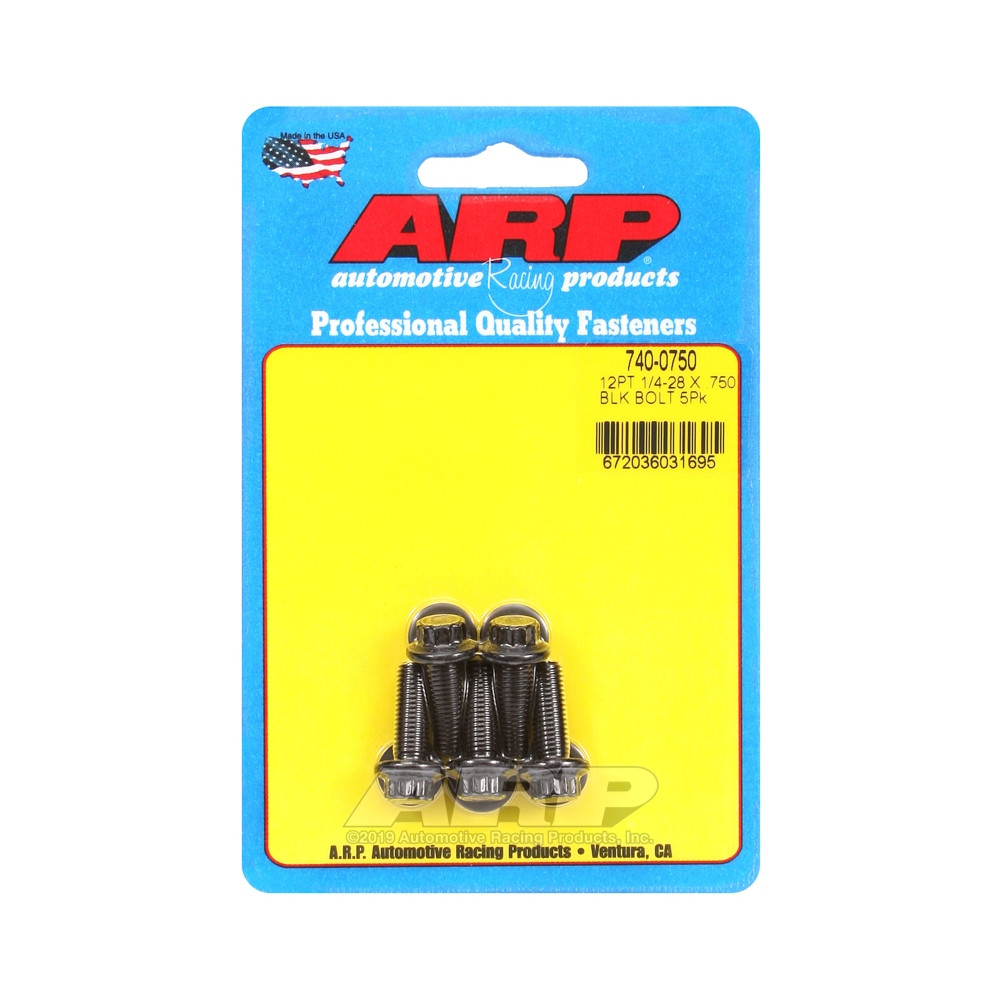 Universalschrauben ARP 1/4-28 - Black Oxyde 12 Pts x5 - ARP-740-0750 - 740-0750 - 3666618199375