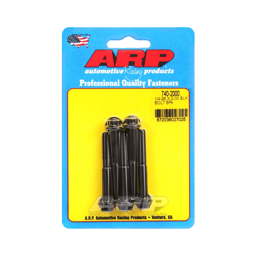 Universalschrauben ARP 1/4-28 - Black Oxyde 12 Pts x5 - ARP-740-2000 - 740-2000 - 3666618199429