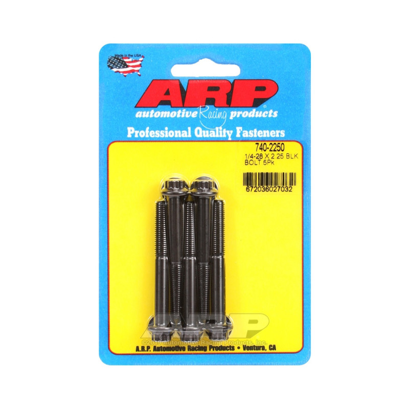 Universalschrauben ARP 1/4-28 - Black Oxyde 12 Pts x5 - ARP-740-2250 - 740-2250 - 3666618199436