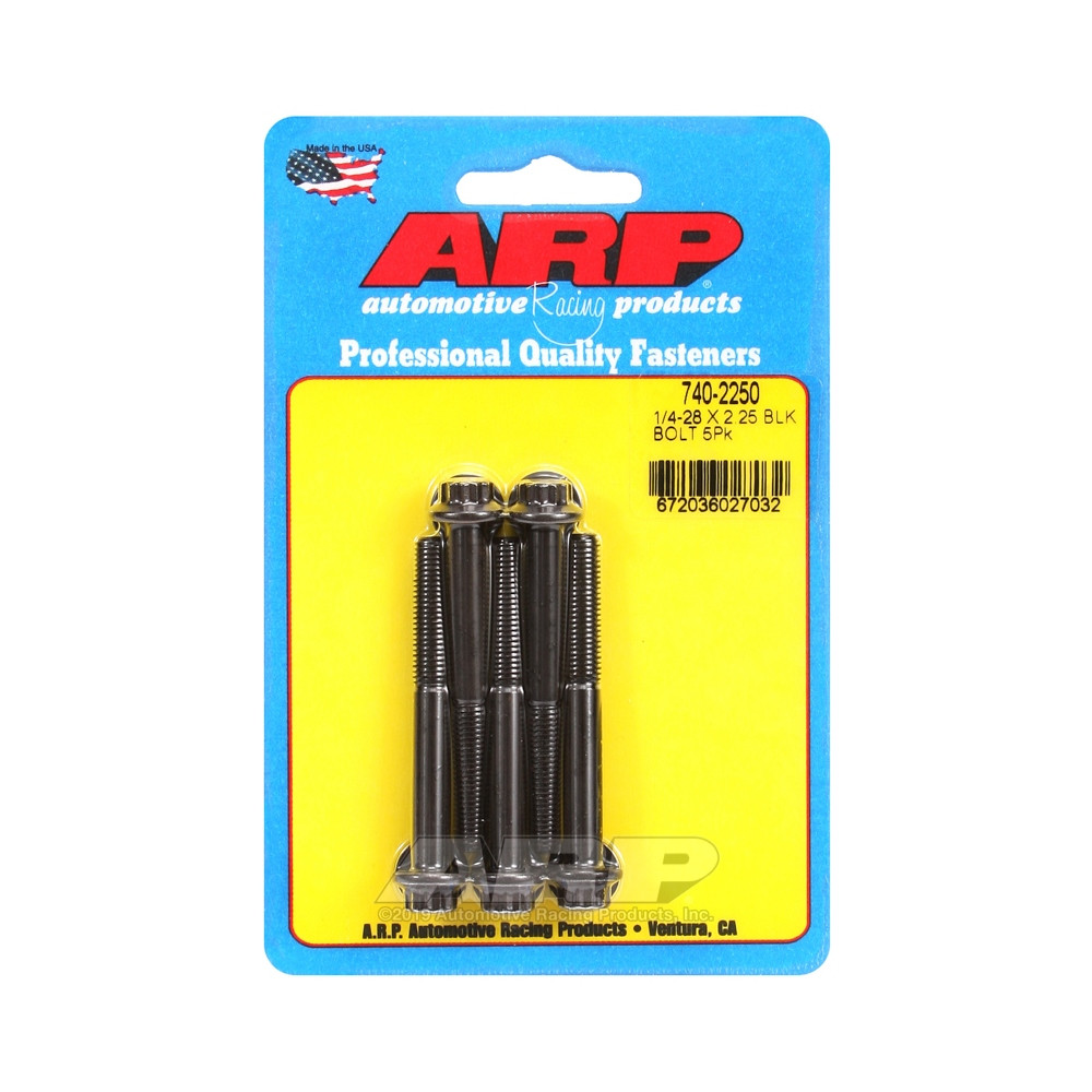 Boulonnerie universelle ARP 1/4-28 - Black Oxyde 12 Pts x5 - ARP-740-2250 - 740-2250 - 3666618199436