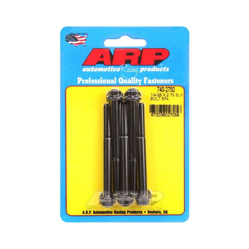 Bullone universale ARP 1/4-28 - Oxyde nero 12 pts x5 - ARP-740-2750 - 740-2750 - 3666618199450