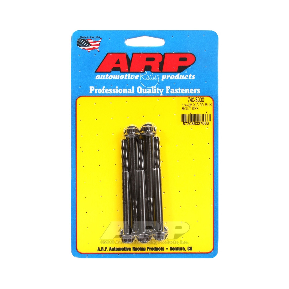 Bullone universale ARP 1/4-28 - Oxyde nero 12 pts x5 - ARP-740-3000 - 740-3000 - 3666618199467
