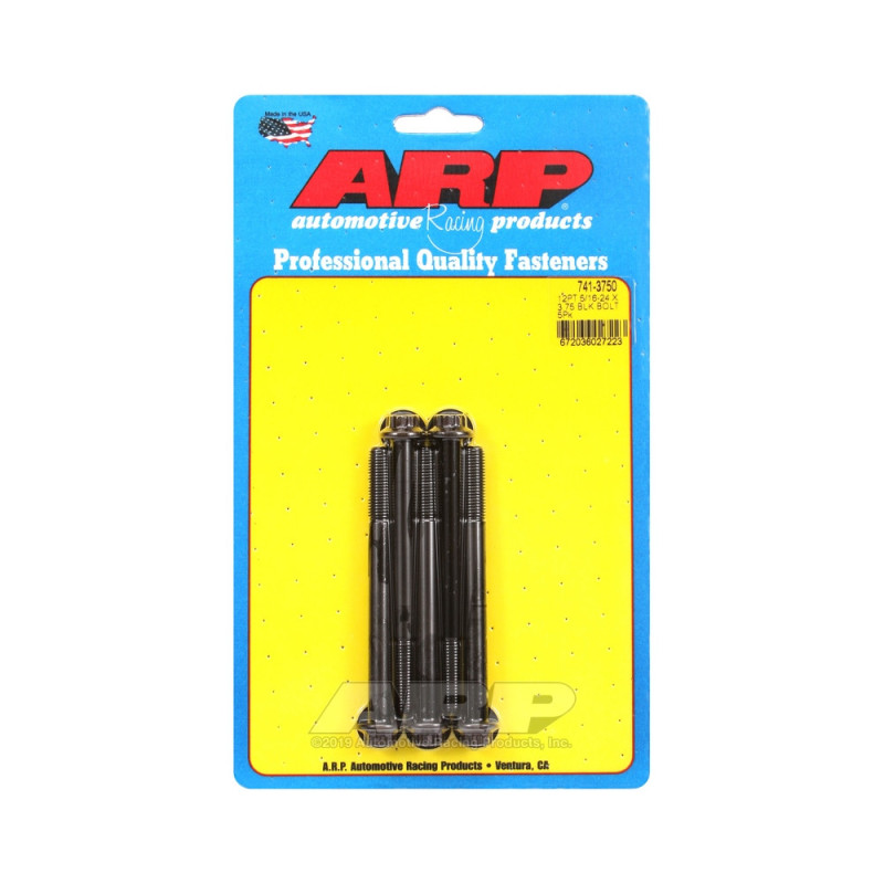 Universal Bolt ARP 5/16-24 - Black Oxyde 12 Pts x5 - ARP-741-3750 - 741-3750 - 3666618199689