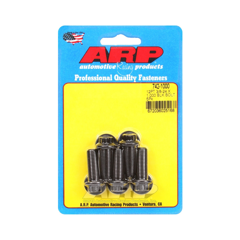 Universalschrauben ARP kleiner Kopf 3/8-24 - Black Oxyde 12 Pts x5 - ARP-742-1000 - 742-1000 - 3666618199764