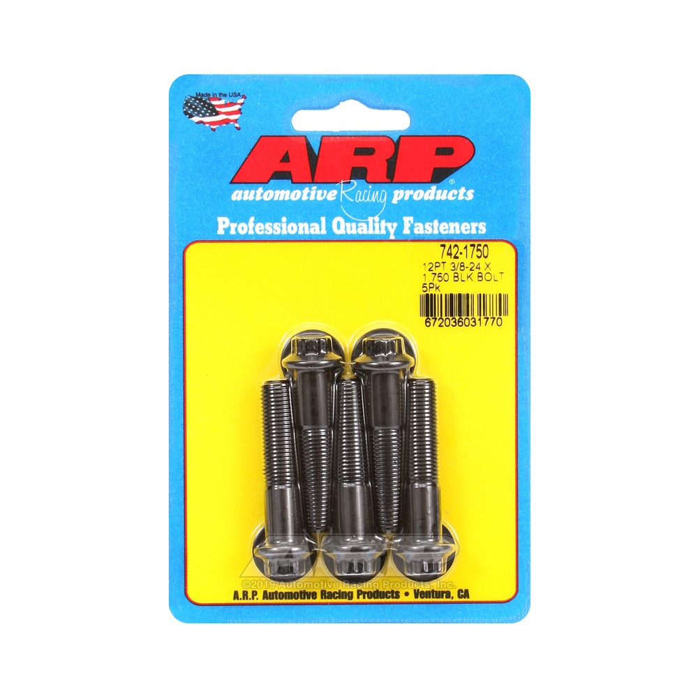 Bullone universale ARP a testa piccola 3/8-24 - Ossido nero 12 pts x5 - ARP-742-1750 - 742-1750 - 3666618199795