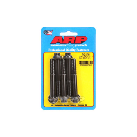 Boulonnerie universelle ARP petite tête 3/8-24 - Black Oxyde 12 Pts x5