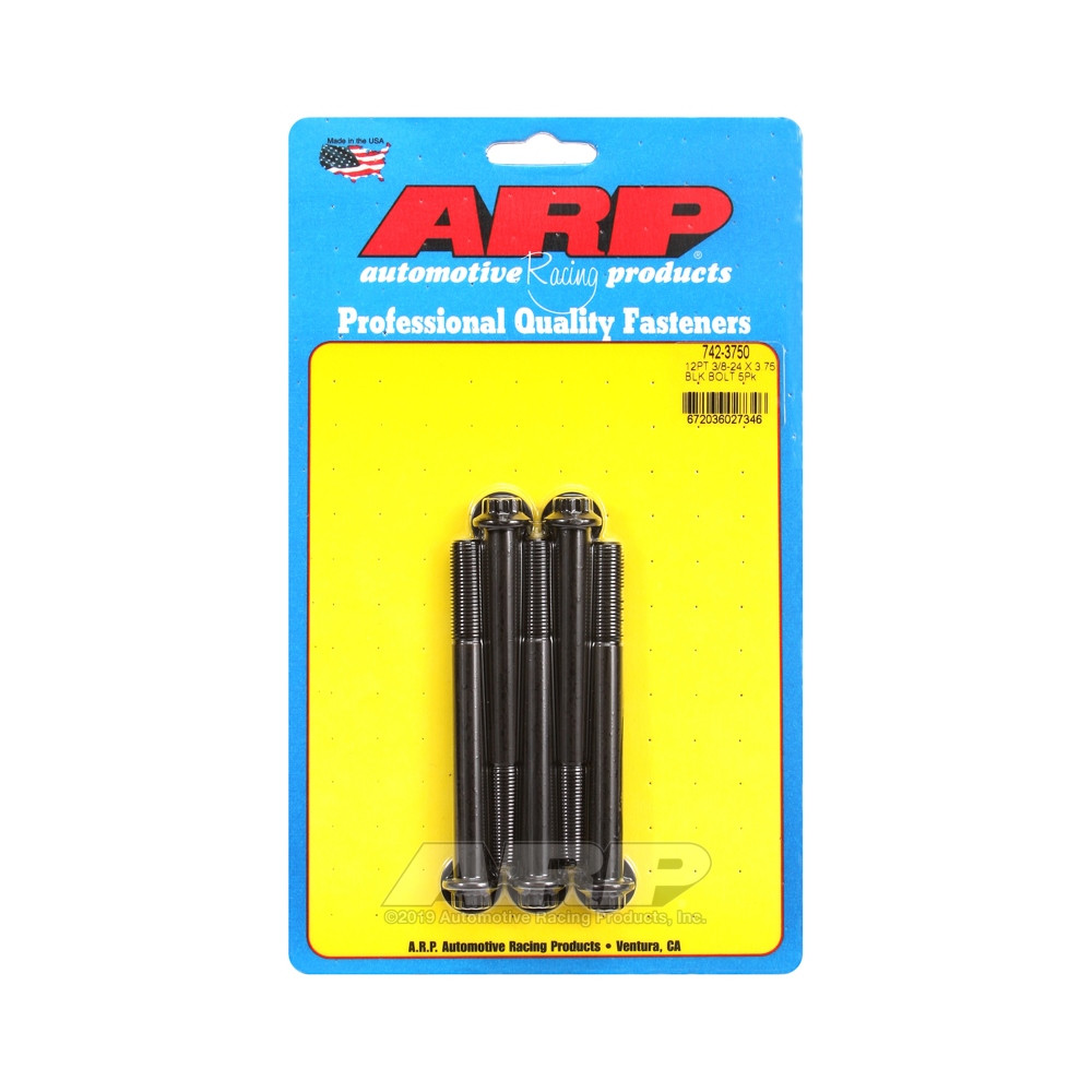 Universalschrauben ARP kleiner Kopf 3/8-24 - Black Oxyde 12 Pts x5 - ARP-742-3750 - 742-3750 - 3666618199870