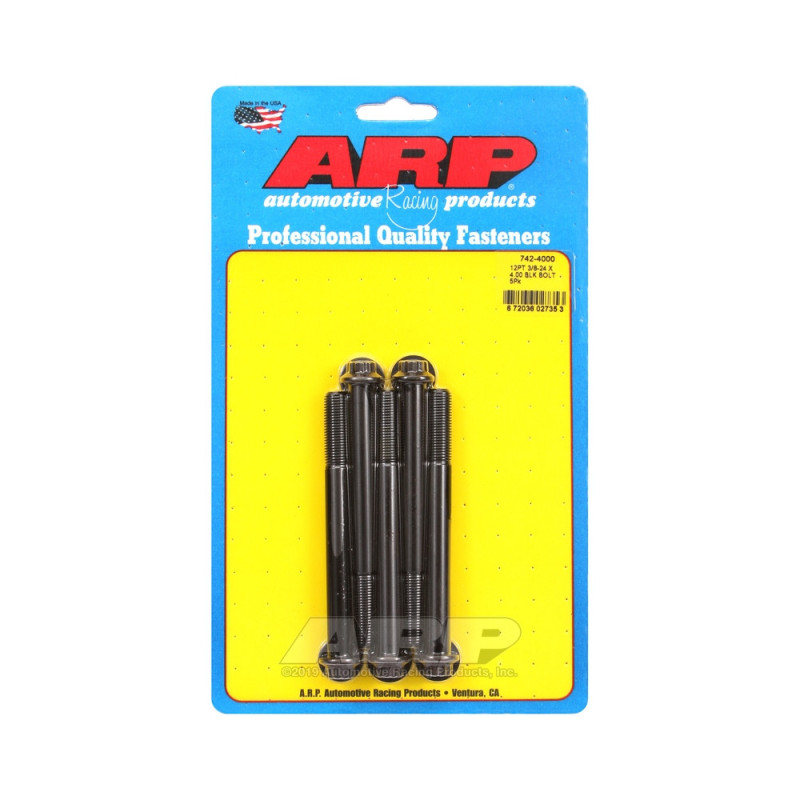 Universalschrauben ARP kleiner Kopf 3/8-24 - Black Oxyde 12 Pts x5 - ARP-742-4000 - 742-4000 - 3666618199887