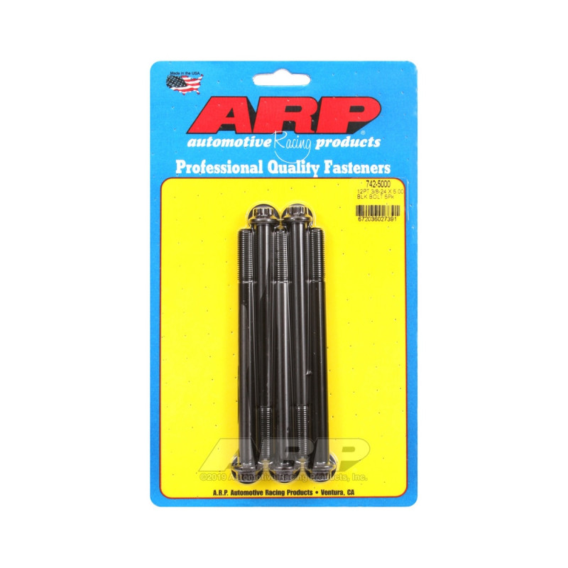 Bullone universale ARP a testa piccola 3/8-24 - Ossido nero 12 pts x5 - ARP-742-5000 - 742-5000 - 3666618199924