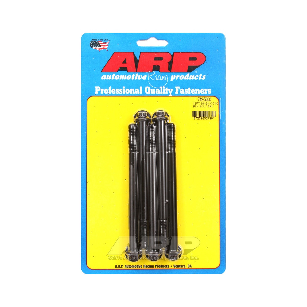Universalschrauben ARP kleiner Kopf 3/8-24 - Black Oxyde 12 Pts x5 - ARP-742-5000 - 742-5000 - 3666618199924