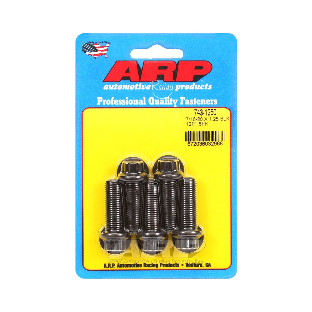 Universalschrauben ARP 7/16-20 - Black Oxyde 12 Pts x5 - ARP-743-1250 - 743-1250 - 3666618199948