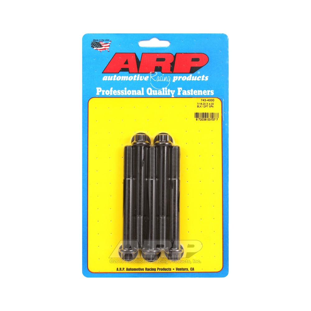 Universalschrauben ARP 7/16-20 - Black Oxyde 12 Pts x5 - ARP-743-4000 - 743-4000 - 3666618200057
