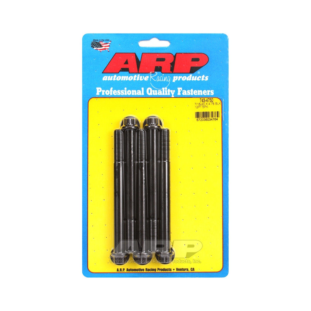 Universalschrauben ARP 7/16-20 - Black Oxyde 12 Pts x5 - ARP-743-4750 - 743-4750 - 3666618200088
