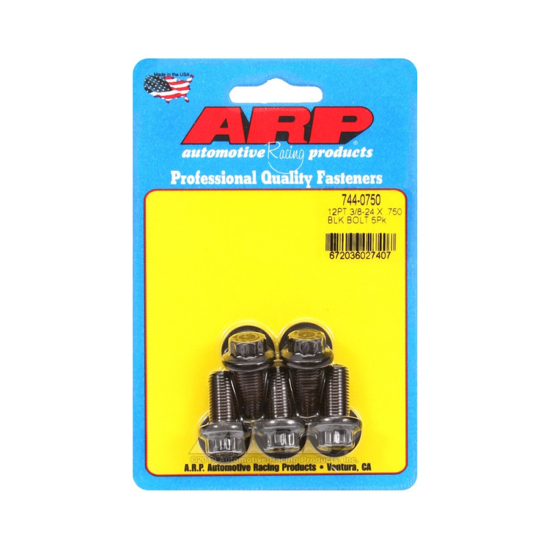 Bullone universale ARP STD 3/8-24 - Ossido nero 12 pezzi x5 - ARP-744-0750 - 744-0750 - 3666618200101