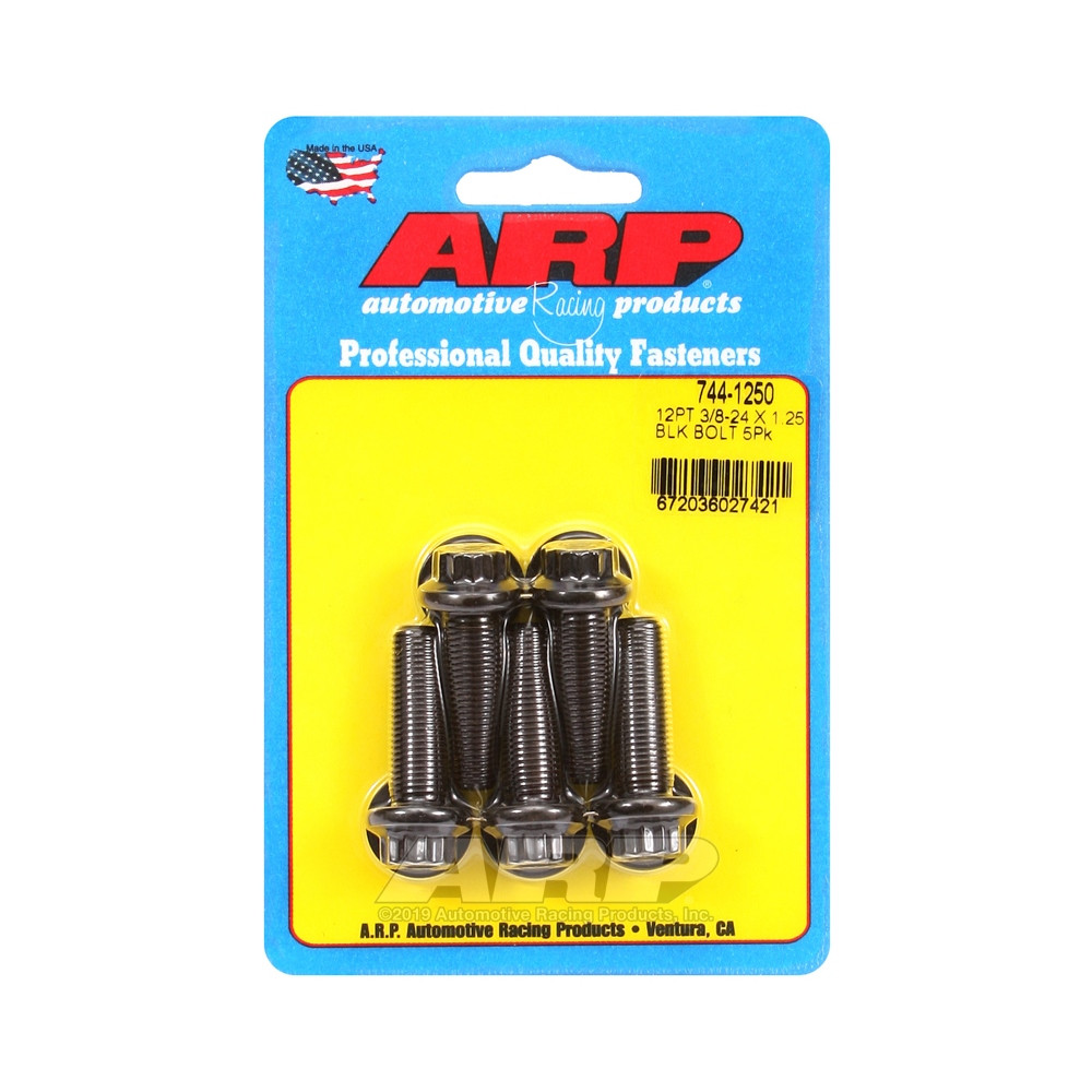 Bullone universale ARP STD 3/8-24 - Ossido nero 12 pz. x5 - ARP-744-1250 - 744-1250 - 3666618200125