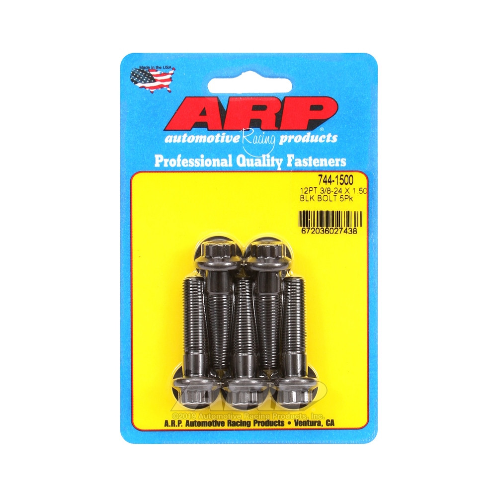 Universalschrauben ARP Kopf STD 3/8-24 - Black Oxyde 12 Pts x5 - ARP-744-1500 - 744-1500 - 3666618200132