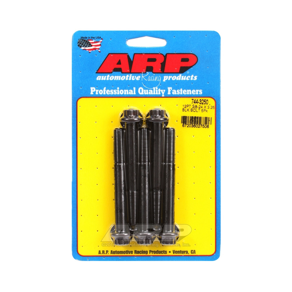 Bullone universale ARP STD 3/8-24 - Ossido nero 12 pz. x5 - ARP-744-3250 - 744-3250 - 3666618200200