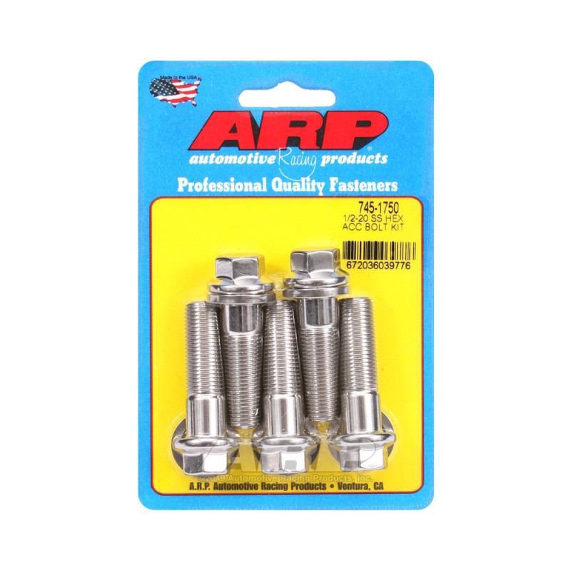 Bullone universale ARP 1/2-20 - Esagono inox x5 - ARP-745-1750 - 745-1750 - 3666618200279