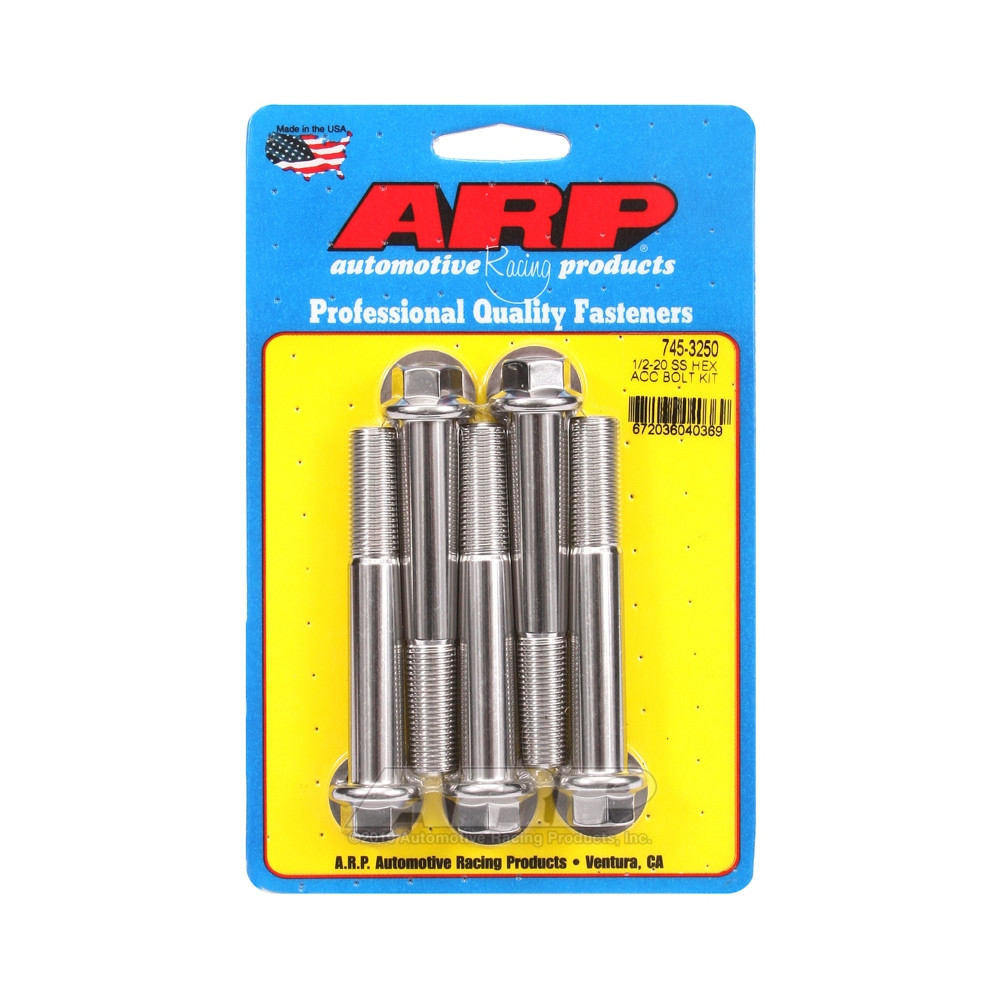 Universal Bolt ARP 1/2-20 - Stainless Hex x5 - ARP-745-3250 - 745-3250 - 3666618200330