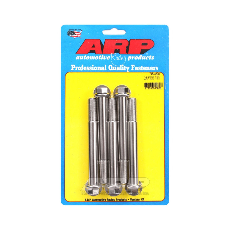 Universal Bolt ARP 1/2-20 - Stainless Hex x5 - ARP-745-4500 - 745-4500 - 3666618200385