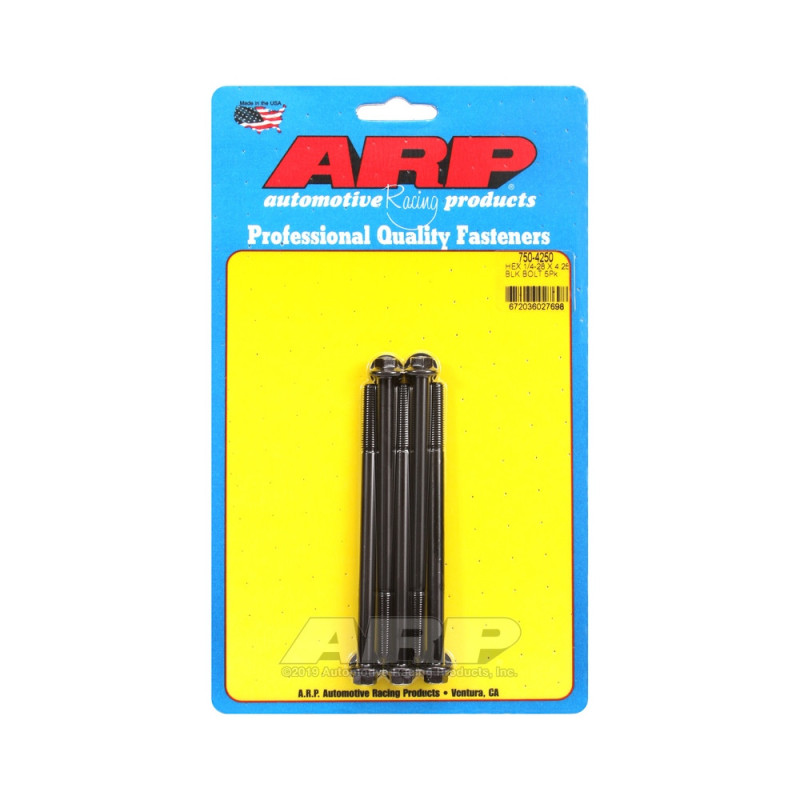 Bullone universale ARP 1/4-28 - Esagono ossidato nero x5 - ARP-750-4250 - 750-4250 - 3666618226781