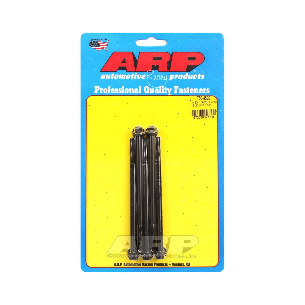 Bullone universale ARP 1/4-28 - Esagono ossidato nero x5 - ARP-750-4500 - 750-4500 - 3666618226798