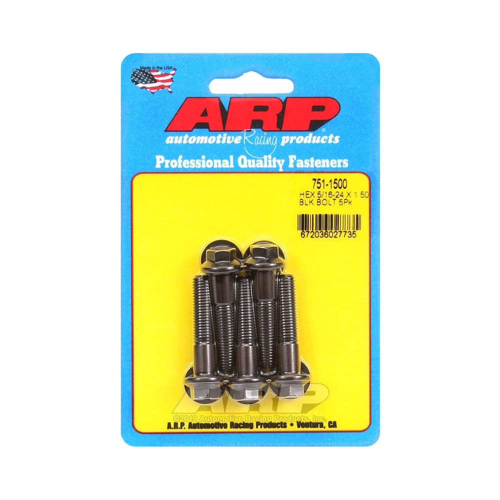 Universal Bolt ARP 5/16-24 - Black Oxyde Hex x5 - ARP-751-1500 - 751-1500 - 3666618226842