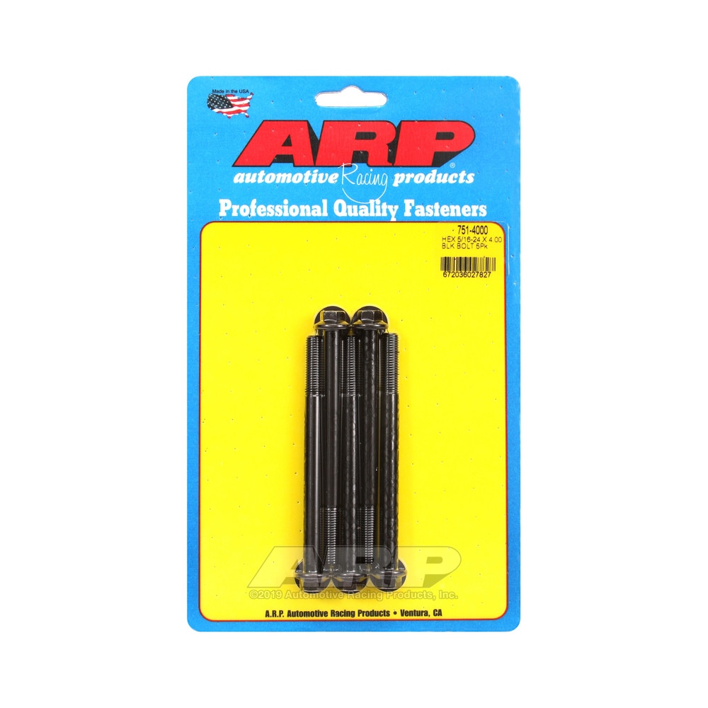 Boulonnerie universelle ARP 5/16-24 - Black Oxyde Hex x5 - ARP-751-4000 - 751-4000 - 3666618226941