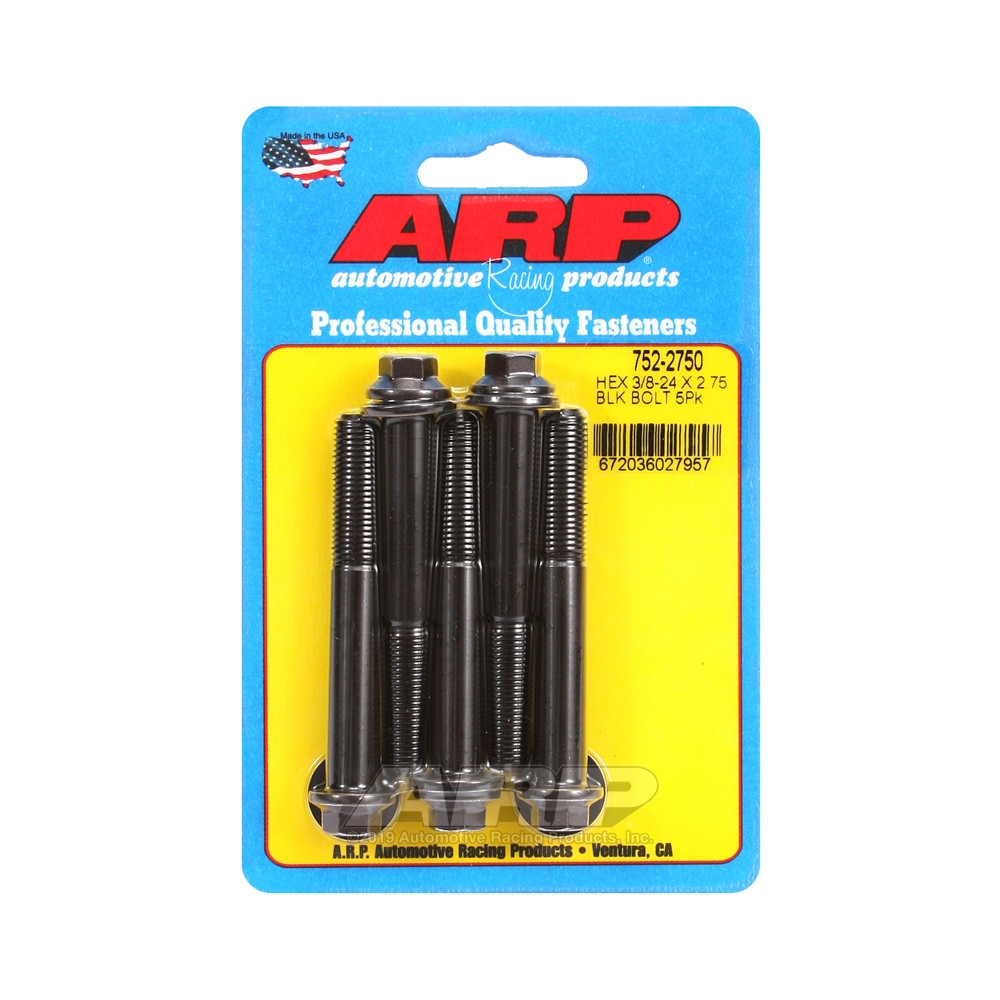 Universalschrauben ARP kleiner Kopf 3/8-24 - Black Oxyde Hex x5 - ARP-752-2750 - 752-2750 - 3666618227085