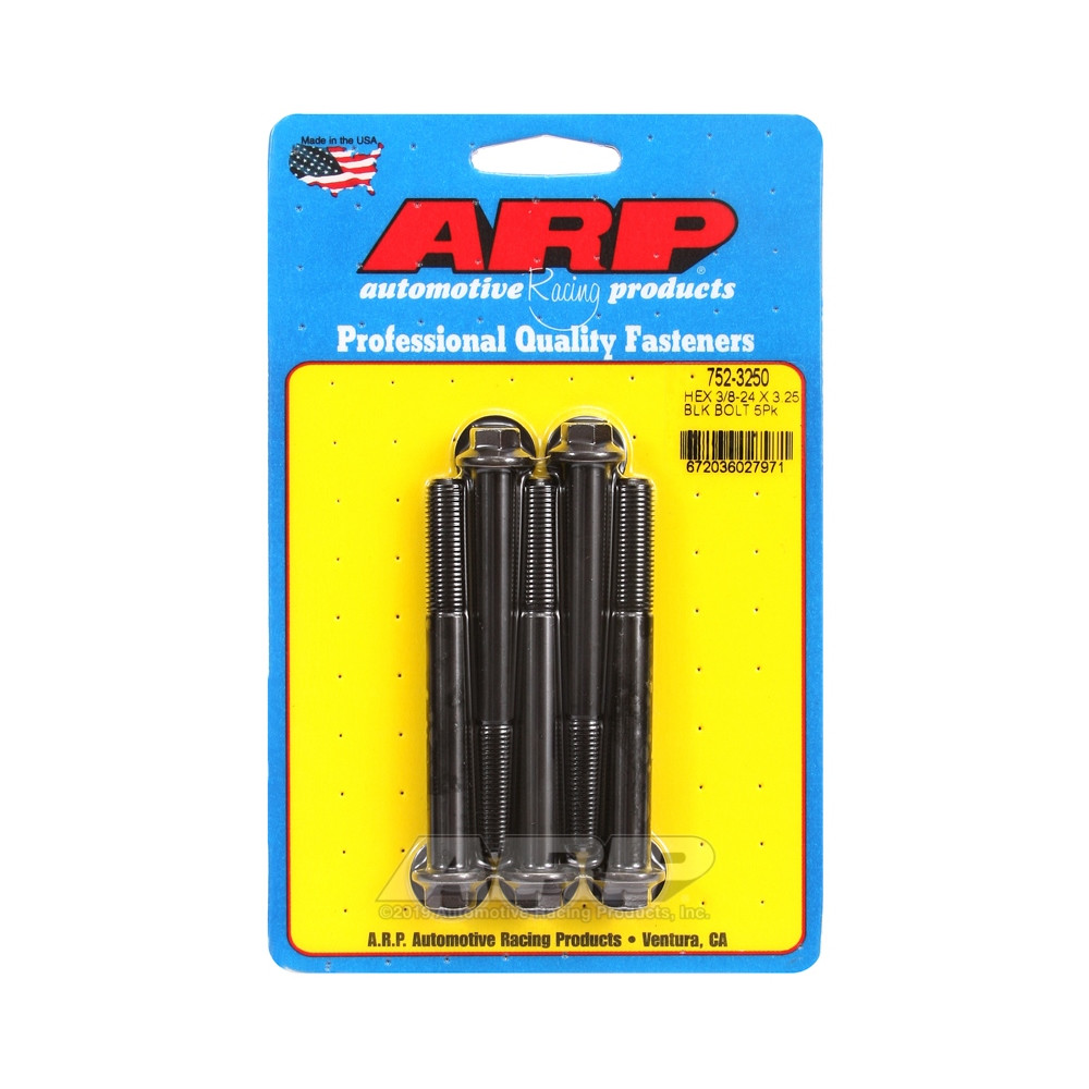 ARP Universal small head bolt 3/8-24 - Black Oxyde Hex x5 - ARP-752-3250 - 752-3250 - 3666618227108