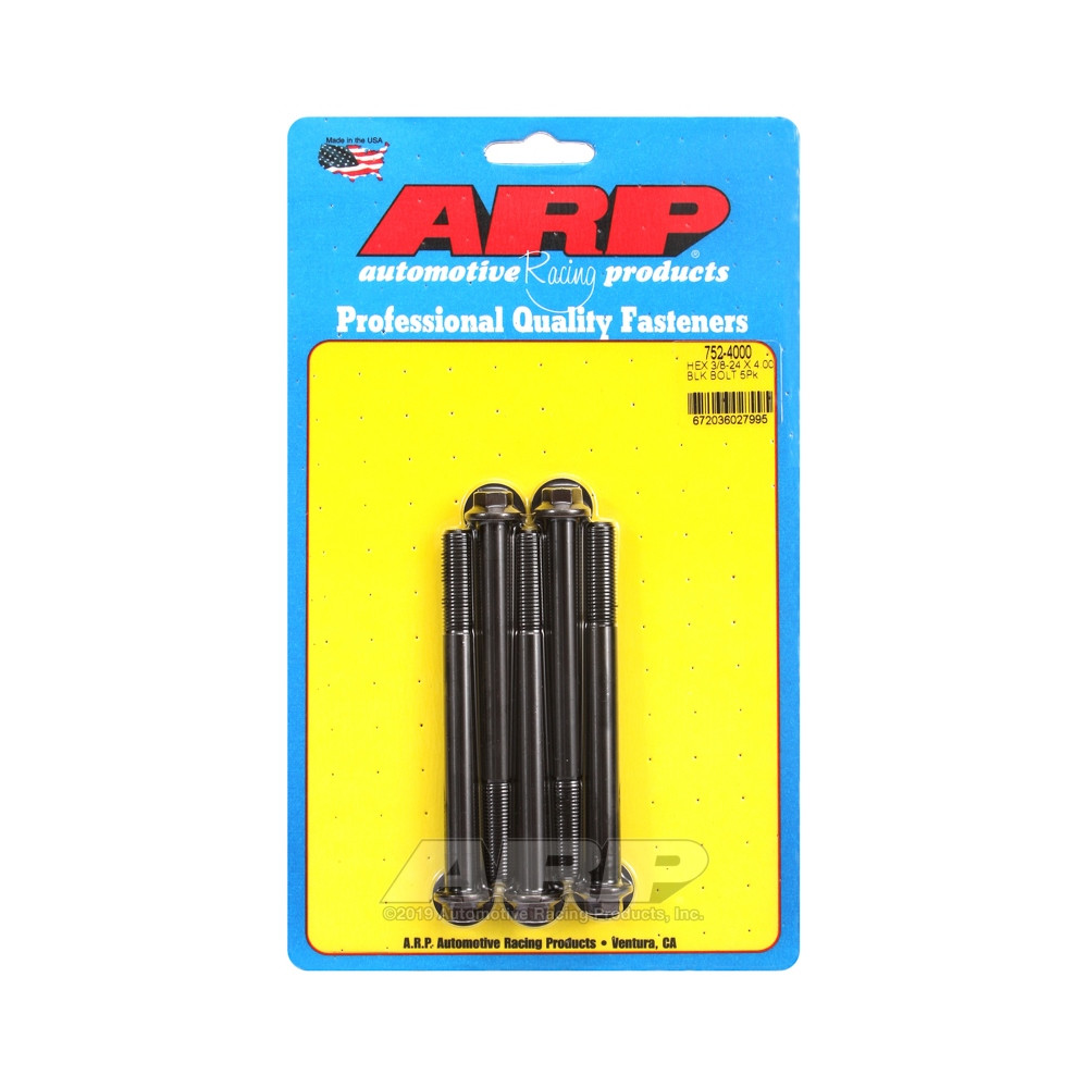 Bullone universale ARP a testa piccola 3/8-24 - Nero Oxyde Hex x5 - ARP-752-4000 - 752-4000 - 3666618227139